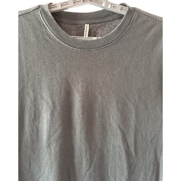 Fear of God FOG Essentials Size XL Gray Long T Shirt Top Crewneck Oversized S/S - Picture 2 of 10